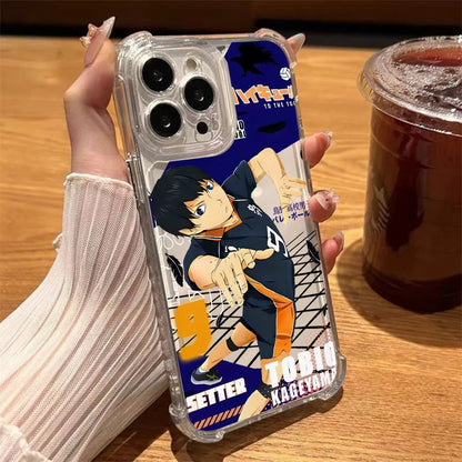 Haikyuu Oya Volleyball Phone Case for iPhone 16 15 14 Plus 13 12 Mini 11 iPhone16 Pro Max X Xs XR 7 8 Soft Thin Clear Cover