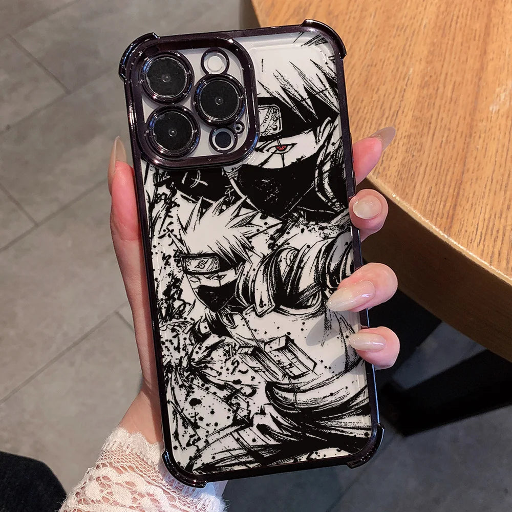 Cool Anime Narutos Plating Phone Case for Oppo Realme Note 80 16 C85 15T C71 C75 C55 C53 C30 C35 14 13 Pro Plus 4G 5G Anti-Fall
