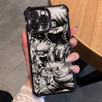 Cool Anime Narutos Plating Phone Case for Oppo Realme Note 80 16 C85 15T C71 C75 C55 C53 C30 C35 14 13 Pro Plus 4G 5G Anti-Fall