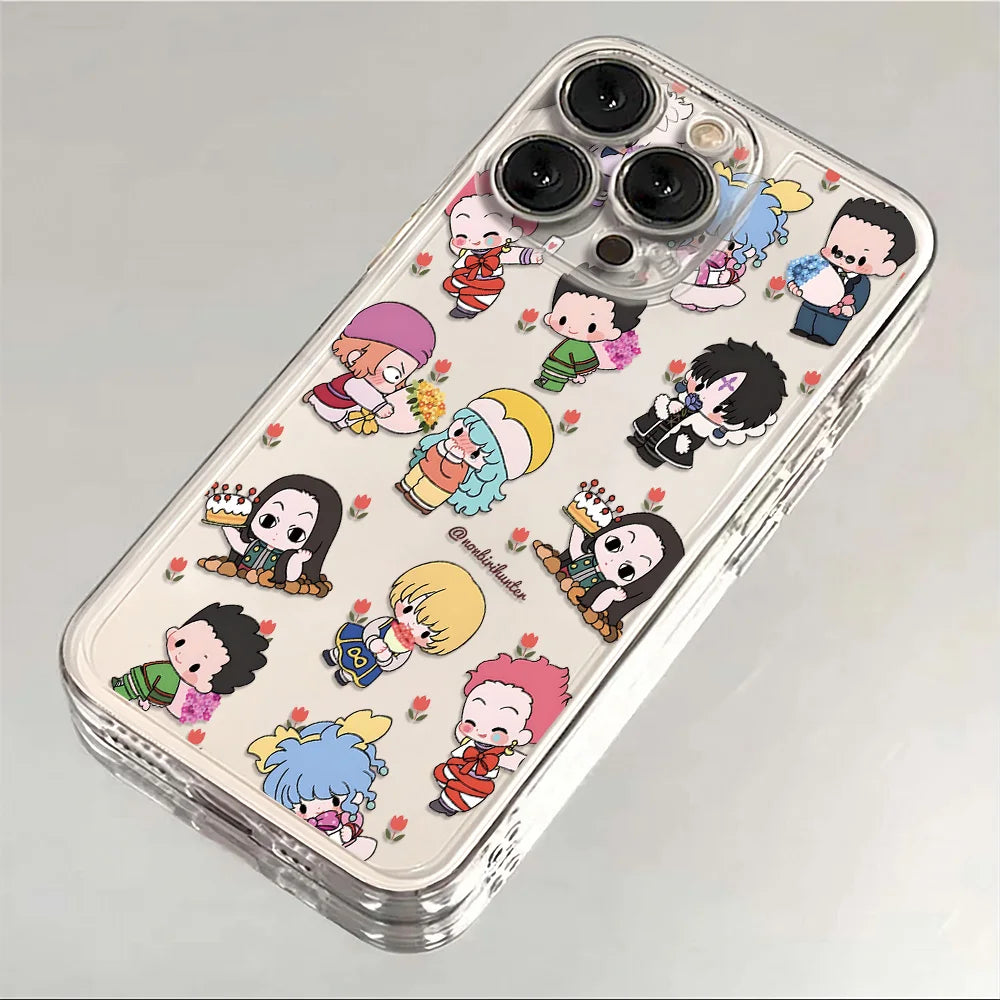 Unique Hunter x Anime Aesthetic Phone Case For iPhone 16e 16 15 14 13 12 11 Mini Pro Max X XR XSMax 7 8 Plus Transparent Soft