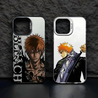 B-BLEACH Phone Case For iPhone 17 16 15 14 13 12 11 Pro Max Designer Matte Laser Aurora Funda Phone Case