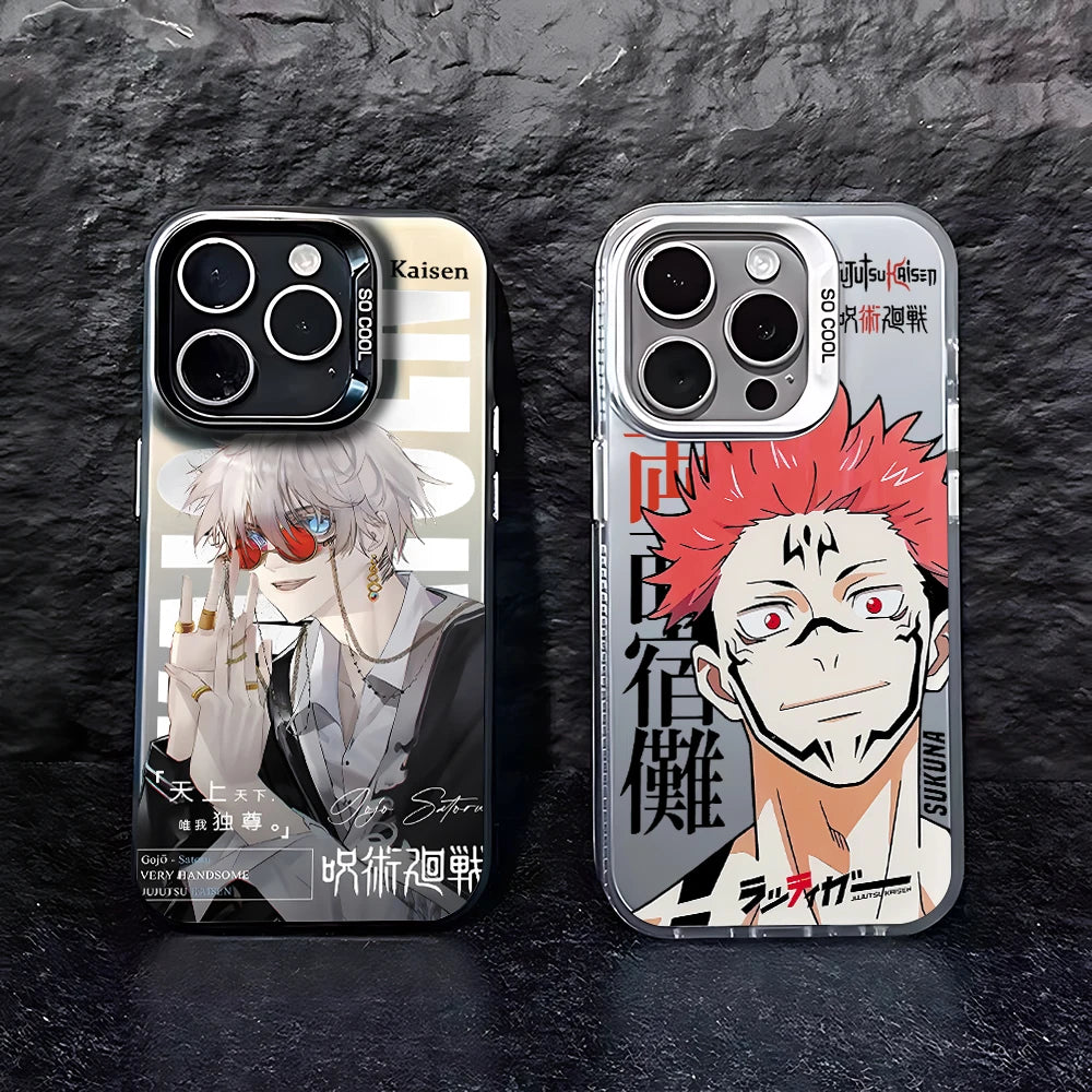 Comics Jujutsus Kaisens Satoru Gojo Phone Case For iPhone 16 15 14 13 12 11 Pro Max X XR XSMAX 8 7 Plus Candy Matte Back Cover