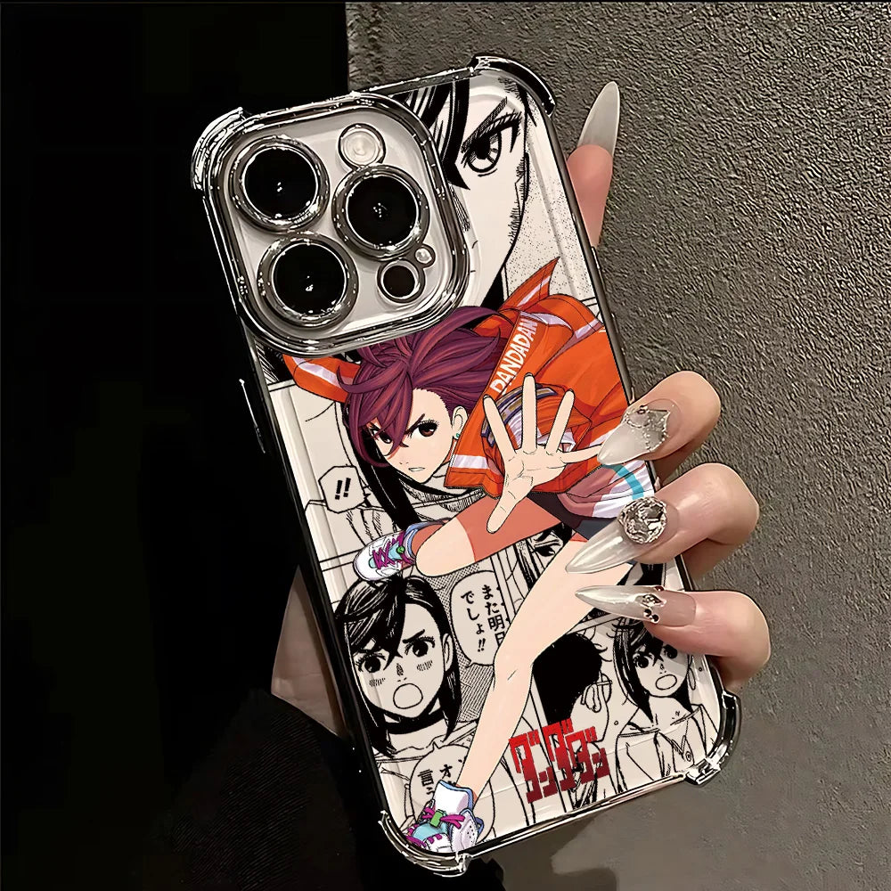 Hot Anime D-Dandadans Plating Phone Case For Samsung A37 A57 A07 A36 A16 A06 A35 A55 A25 A26 A05s A15 A54 A34 A24 A14 A05 4G 5G