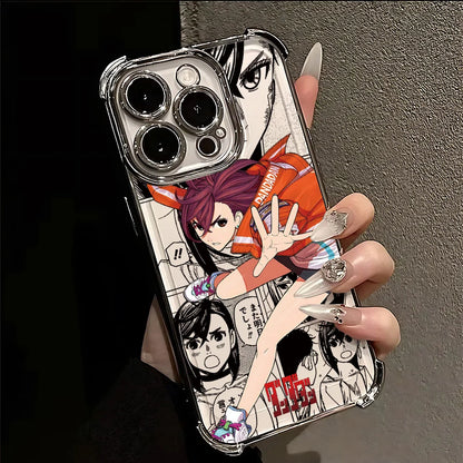 Hot Anime D-Dandadans Plating Phone Case For Samsung A37 A57 A07 A36 A16 A06 A35 A55 A25 A26 A05s A15 A54 A34 A24 A14 A05 4G 5G
