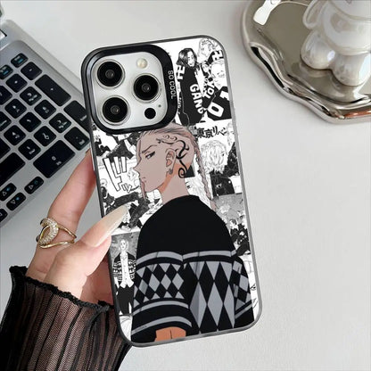 T-Tokyo R-Revengers Anime Phone Case For Apple 11 12 13 14 15 16Pro Max Plus Protect Plating Phone Cover