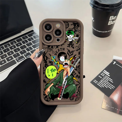 Anime O-Ones Pieces Luffys Zoros Phone Case for IPhone 17e 17 16e 16 15 14 13 12 11 Air Pro Max Mini XR Plus Soft TPU Back Cover