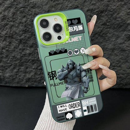 Anime Fullmetals Alchemists Phone Case for iPhone 17 Air 16 16e 15 14 Plus 13 12 11 Pro Max X Xs XR 8 Colorful Silver Hard Cover