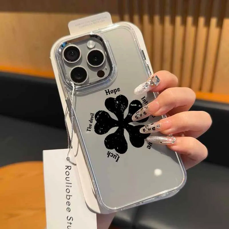 Black Clover Anime Phone Case For Apple iPhone 17 AIR 16E 15 14 13 12 11 Pro Max Plus Transparent Soft Cover