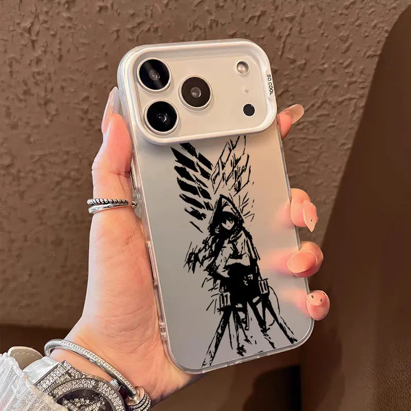 Phone Case For Apple iPhone 17 Air 16E 15 14 Plus 13 12 11 Pro Max Mini Funda Cover A-Attack on Titan Eren