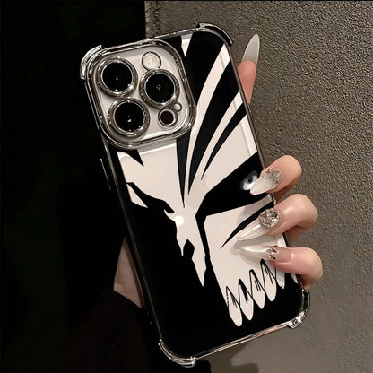 Hot Anime B-Bleachs IchigoesPlating Case for IPhone 16 15 14 13 12 11 Pro Max X XR XSMax 7 8 6 Plus Anti-Fall Airabag Back Cover
