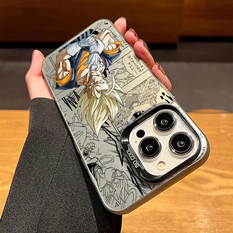 Phone Case For Apple iPhone 17 Air 16E 15 14 Plus 13 12 11 Pro Max Mini Funda Cover D-Dragon B-Ball Z Goku Vegeta