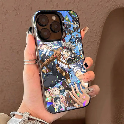 Black Clover Anime Phone Case Phone Case Color Silver Shell For IPhone 17 16 15 14 13 12 11 Pro Max Plus
