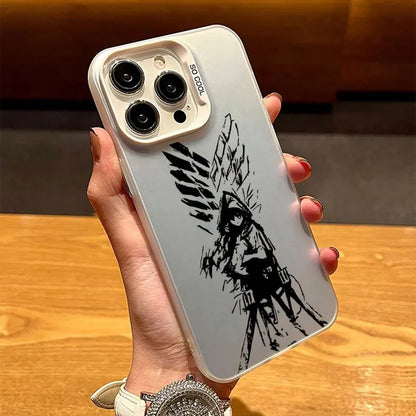 Phone Case For Apple iPhone 17 Air 16E 15 14 Plus 13 12 11 Pro Max Mini Funda Cover A-Attack on Titan Eren