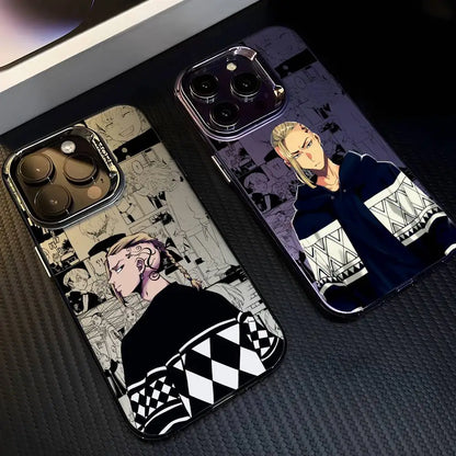Anime Tokyo Revengers Draken Phone Case For iPhone 17 16 15 14 13 12 11 Pro Max Air multicolor Matte Laser Metallic Aurora Funda