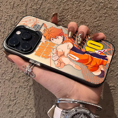 Anime Haikyuu Plating Hard Phone Case for iPhone 16 15 14 13 12 11 Pro Max XS X XR 8 7 Plus SE 2020 Shockproof Matte Back Cover