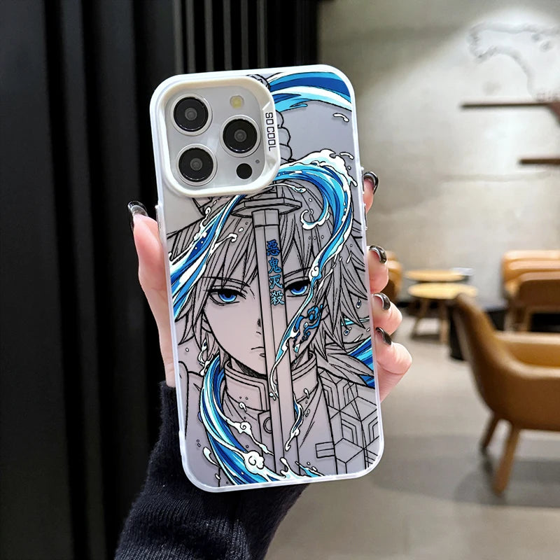 Anime Giyu Tanjiro Demon Slayer Phone Case for Xiaomi Redmi Note 15 14 13 12 10 9 Pro Plus 4G 5G 12S 11S 10S  9S Matte Cover