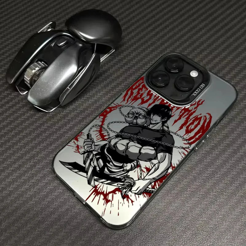 Mahoraga Toji Fushiguro Jujutsu Phone Case For iPhone 17 16e 16 15 14 13 12 11 mini Pro Max X XR 8 7 Air Plus Anti Fall Matte