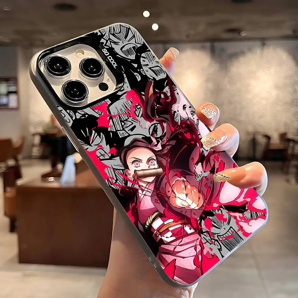 K-Kimetsus No Y-Yaibas Phone Case For IPhone 17 16 15 14 13 12 Mini 11 8 7 Pro Max Plus Colorful Phone Case