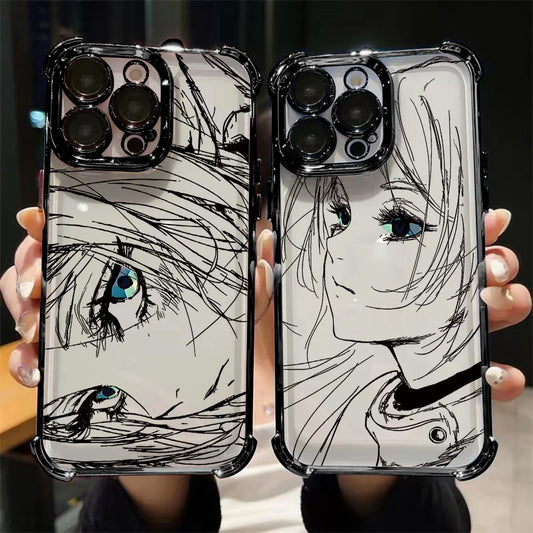 Hot Japan Anime Comics Frieren Plating Phone Case For iPhone 16e 16 15 14 13 12 11 Pro Max X XR 7 8 6 Mini Plus Anti-Fall Cover