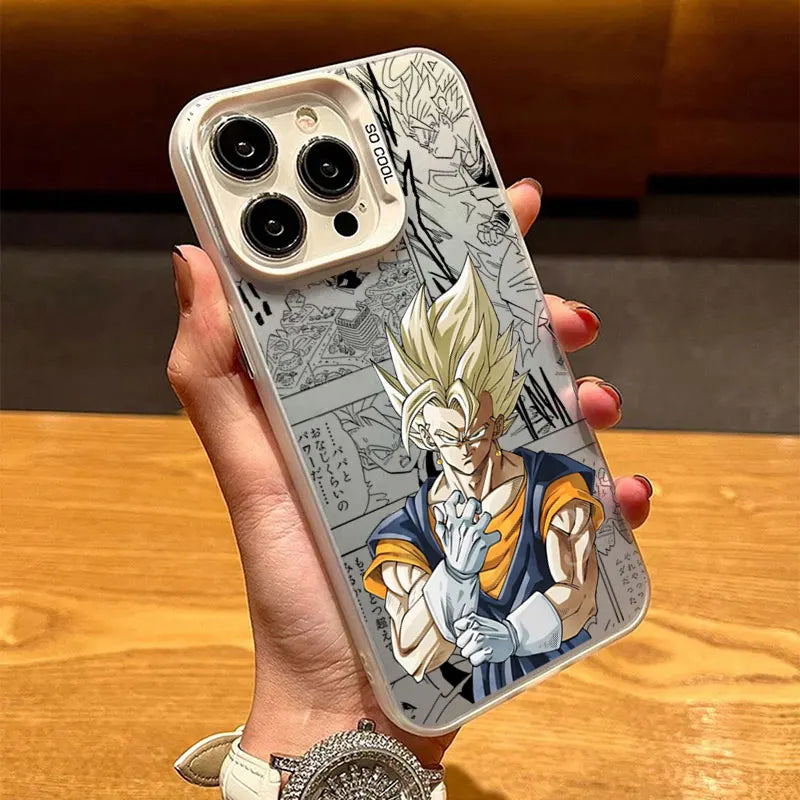 Phone Case For Apple iPhone 17 Air 16E 15 14 Plus 13 12 11 Pro Max Mini Funda Cover D-Dragon B-Ball Z Goku Vegeta