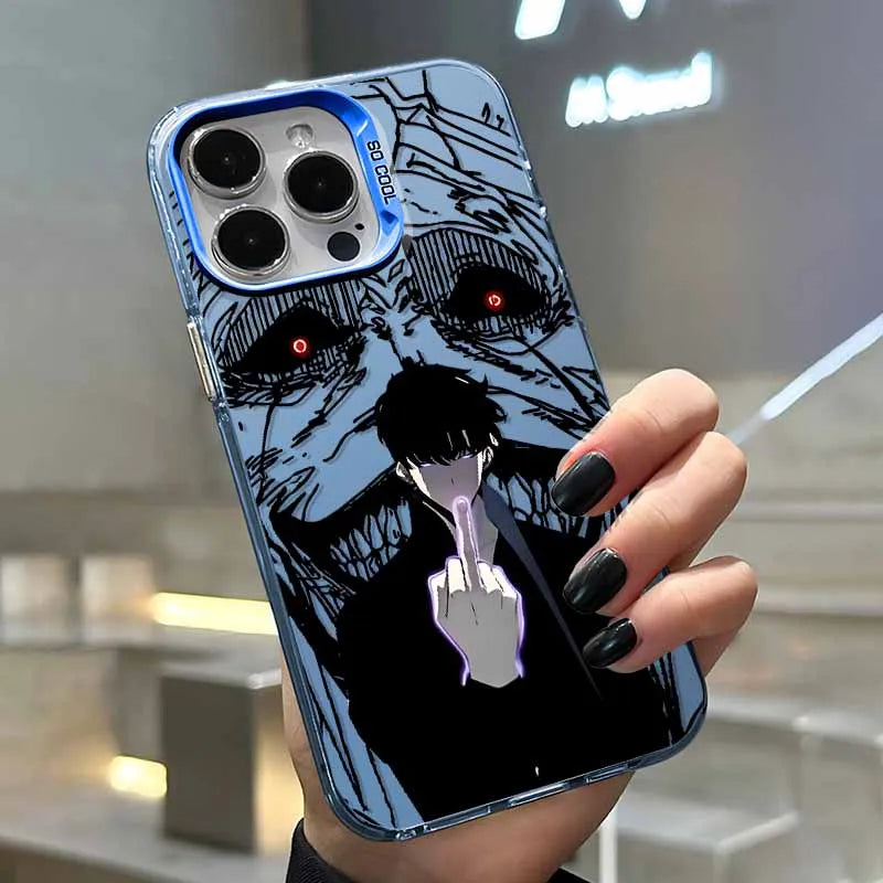 Anime Solos Levelings Phone Case For iPhone 17 16e 16 15 14 13 12 11 mini Pro Max X XR XSMAX Air Plus Anti Fall Matte Back Cover