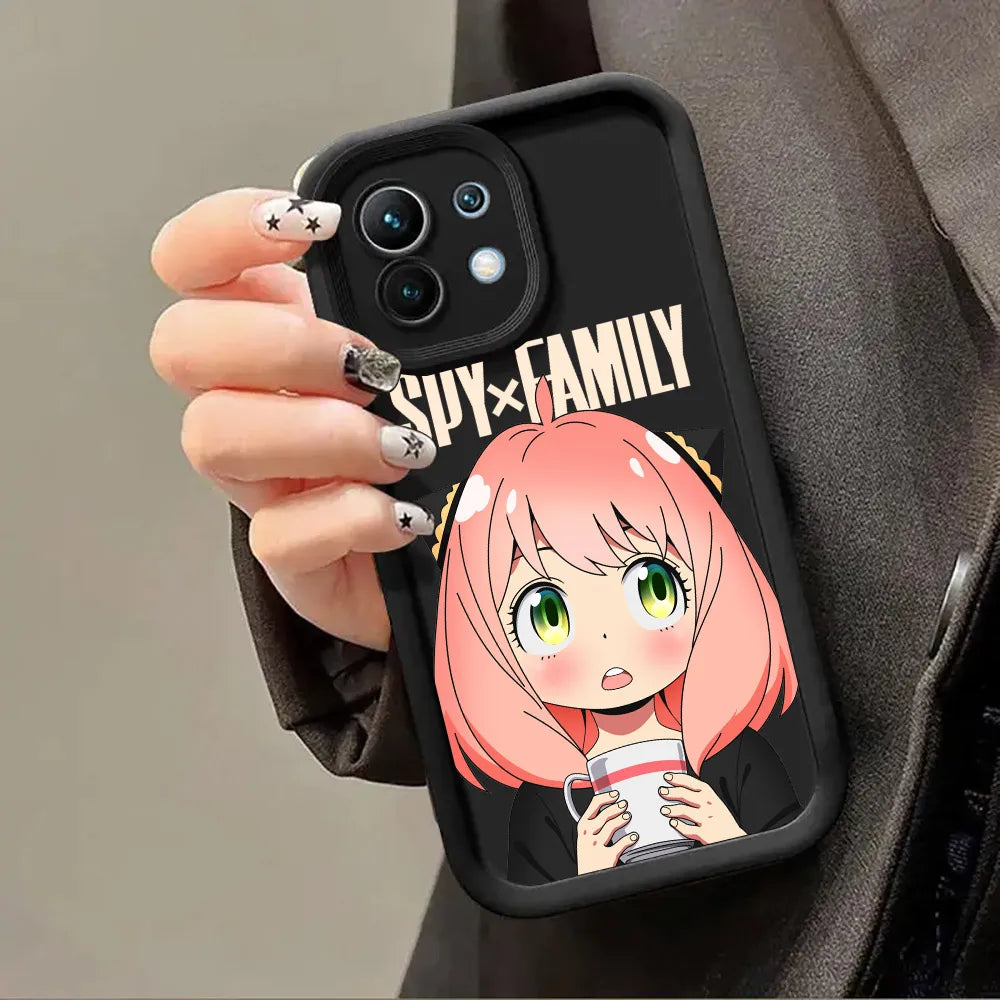 Cartoon Kawaii Spy X Family Anime Phone Case for Xiaomi 13T 14T 15T 17T Pro 15 Ultra Poco M7 M8 F8 F7 X6 X7 X8 17 Pro Max Cover