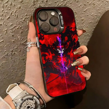 Black Clover A-Asta Cool  Phone Case For iPhone 17,16,15,14,13,12,11 Plus,Pro Max,XS,Colorful Silver Black Cover