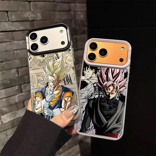 Phone Case For Apple iPhone 17 Air 16E 15 14 Plus 13 12 11 Pro Max Mini Funda Cover D-Dragon B-Ball Z Goku Vegeta