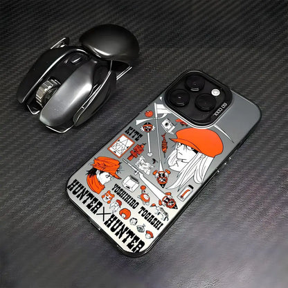 HUNTER HUNTER Phone Case For lMDColor Silver Shell For lPhone 17 16 15 14 13 12 11 Pro Max Plus