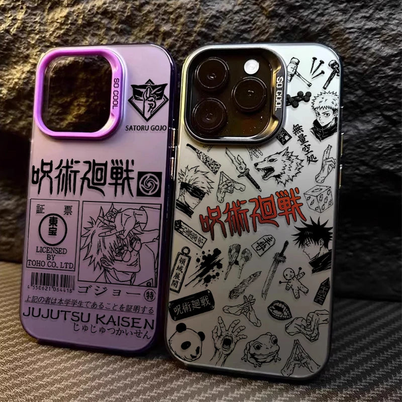 Jujutsu Kaisen Gojo Satoru Manga Line Phone Case for iPhone 12 17 Air Pro Max 16 15 11 14 13 Pro Max XS X XR Plus 8 7 SE 2020