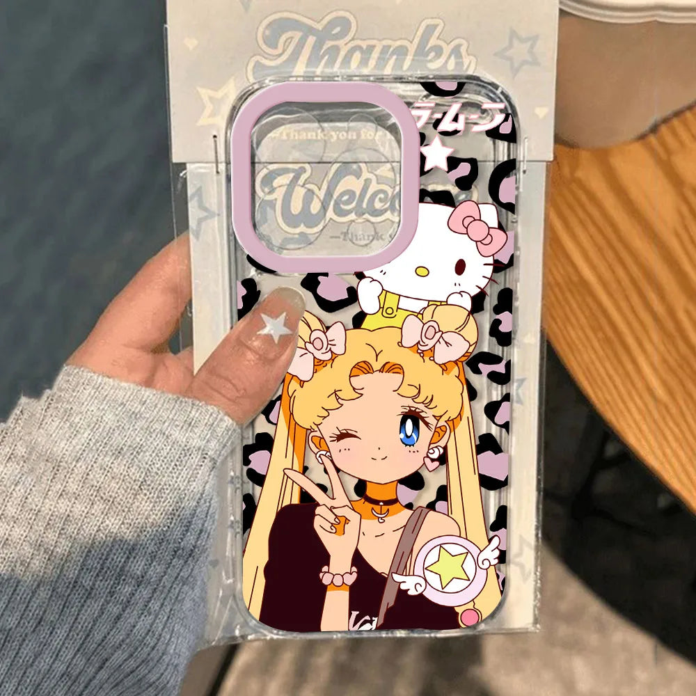 Cartoon Sailor Moon Phone Case for Xiaomi Mi 15T 15 14 13 12 11 10 10T 14T Poco M7 X6 F7 F5 F4 X7 X4 NFC Lite GT Pro Ultra 4G 5G
