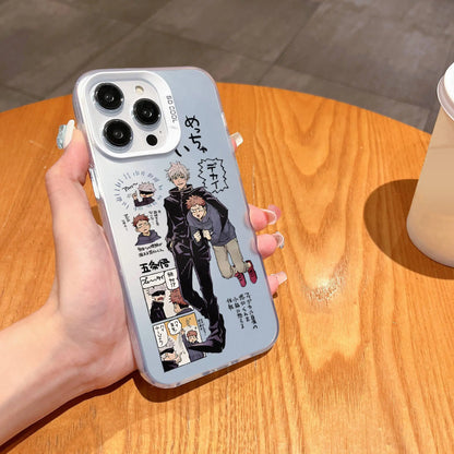 Comics Jujutsus Kaisens Satoru Gojo Phone Case For iPhone 16 15 14 13 12 11 Pro Max X XR XSMAX 8 7 Plus Candy Matte Back Cover