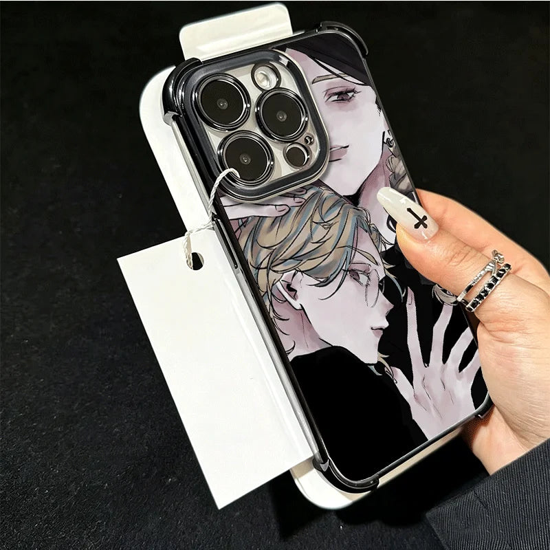 Tokyo Revengers Ran Haitani Rindou Plating Phone Case For Xiaomi Poco X6 X7 X8 Pro Max X5 X3 M8 M7 M5S Redmi 15C 15 14C 13C 17T