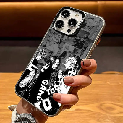 T-Tokyo R-Revengers Anime Phone Case For Apple 11 12 13 14 15 16Pro Max Plus Protect Plating Phone Cover