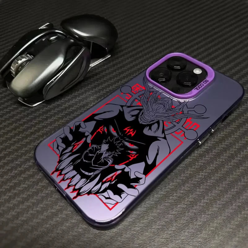 Mahoraga Toji Fushiguro Jujutsu Phone Case For iPhone 17 16e 16 15 14 13 12 11 mini Pro Max X XR 8 7 Air Plus Anti Fall Matte