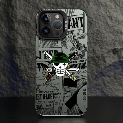 One Piece Bone Logo Cover Phone Case for iPhone 16e 11 12 13 Pro Max 14 15 16 Plus