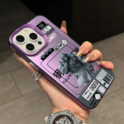 Anime Fullmetals Alchemists Phone Case for iPhone 17 Air 16 16e 15 14 Plus 13 12 11 Pro Max X Xs XR 8 Colorful Silver Hard Cover