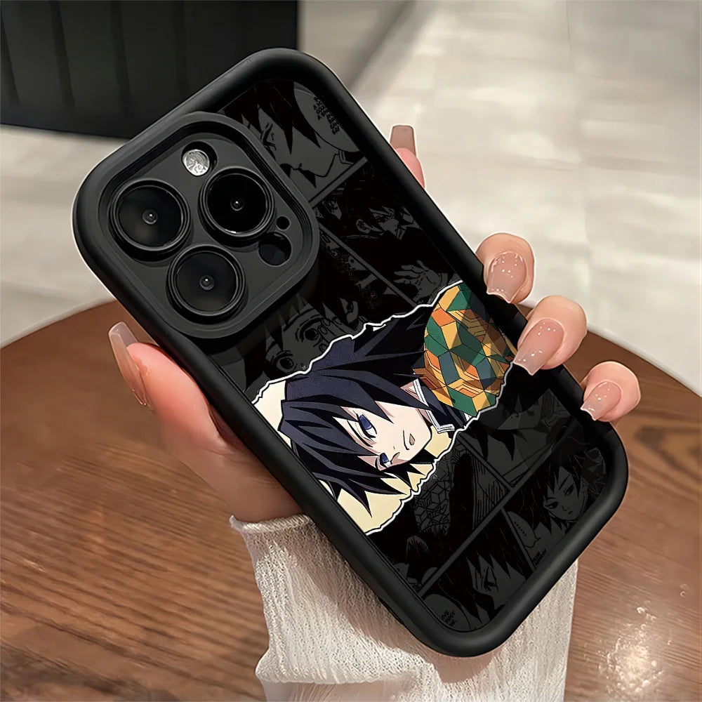 Anime D-DemonS Cool S-SlayerS Hot Phone Case For IPhone 17 16e 16 15 14 13 12 11 Air Pro Max Mini Plus Soft TPU Back Cover