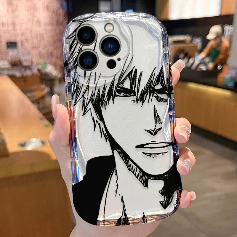 Anime Bleach Wave Phone Case For iPhone 17 Air 16 15 14 13 12 11 Pro Max Plus Mini SE2020 2022 Shockproof Silicone Back Cover