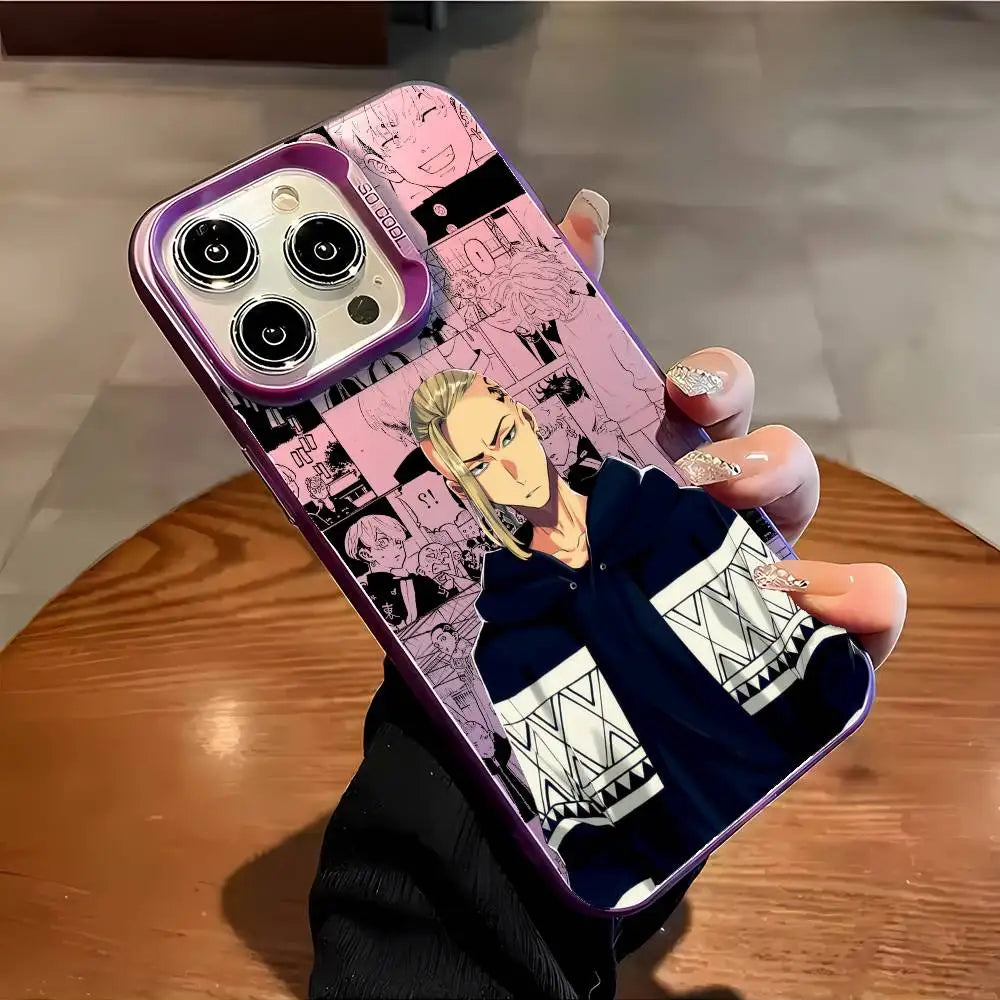 Anime Tokyo Revengers Draken Phone Case For iPhone 17 16 15 14 13 12 11 Pro Max Air multicolor Matte Laser Metallic Aurora Funda