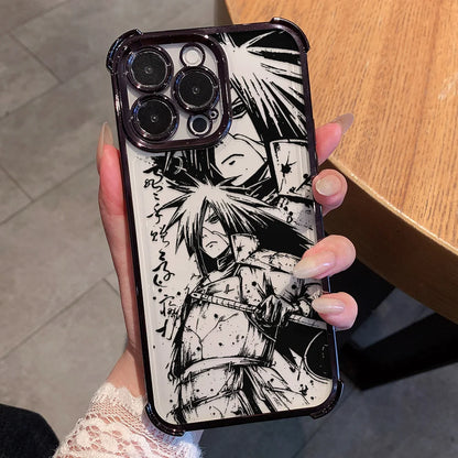 Cool Anime Narutos Plating Phone Case for Oppo Realme Note 80 16 C85 15T C71 C75 C55 C53 C30 C35 14 13 Pro Plus 4G 5G Anti-Fall
