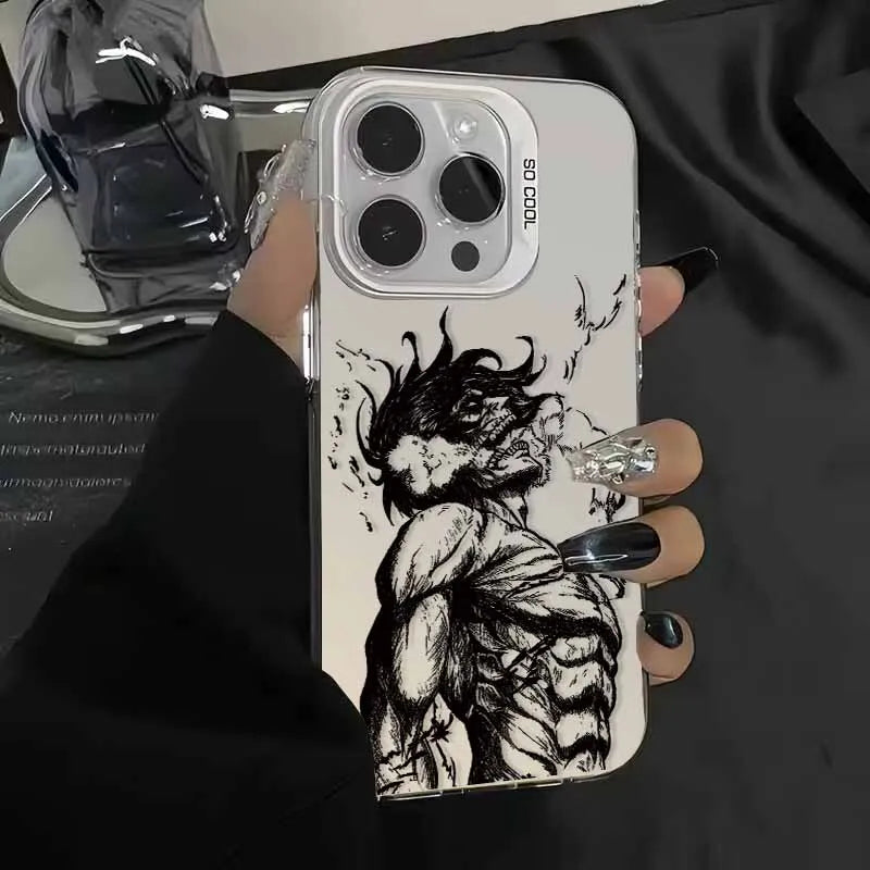 Attack on Titan Anime Cover For Apple iPhone 17 Air 16E 16 15 14 13 12 mini Pro Max Plus Colorful Phone Case