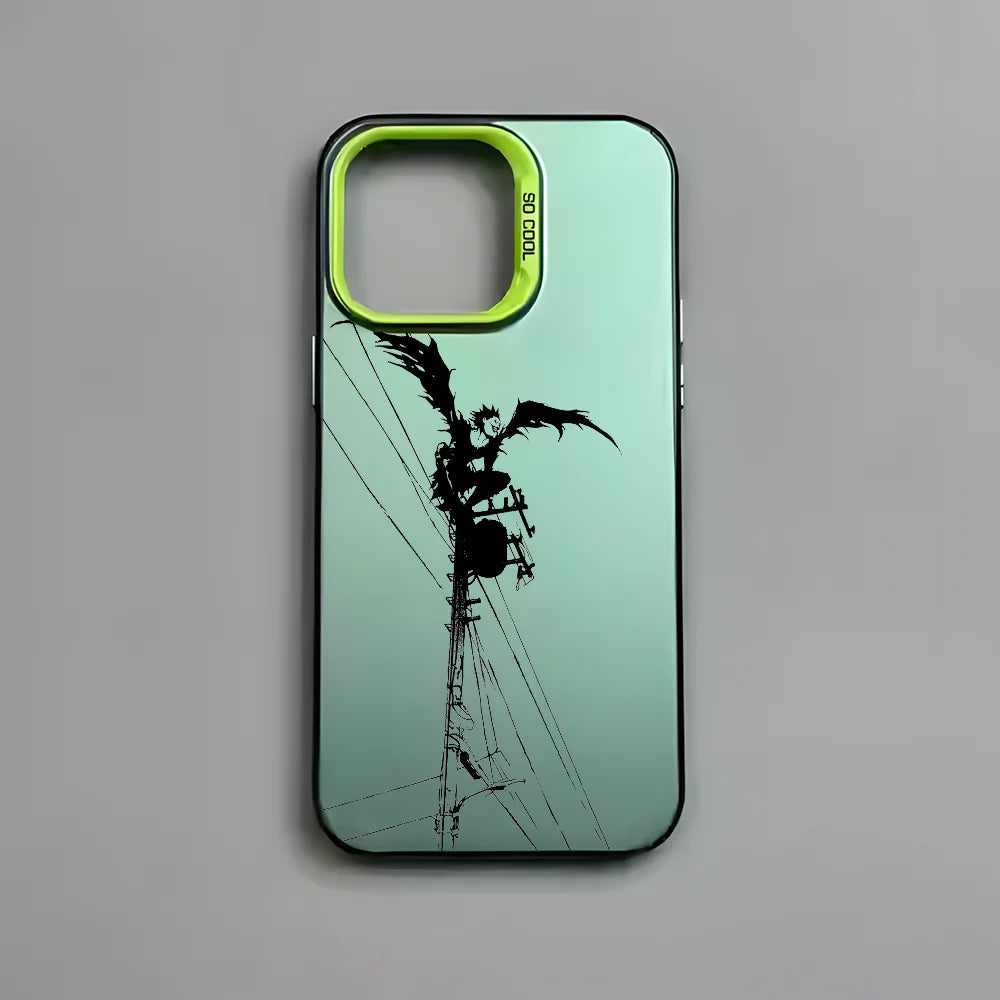 Anime D-Death Note Comics Phone Case For iPhone 16 15 14 13 12 11 Pro Max Plus – Colorful Gradient Soft TPU Back Cover