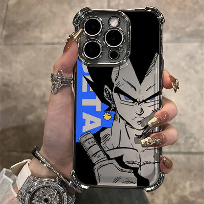 Popular Dragon Ball Plating Phone Case For iPhone 17 17e 16e 16 15 14 13 12 11 Pro Max X XR XSMax 7 8 Mini Air Plus Anti-Fall