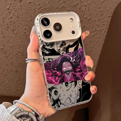Phone Case For Apple iPhone 17 Air 16E 15 14 Plus 13 12 11 Pro Max Mini Funda Cover Kimetsu No Yaiba Demon Slayer Anime