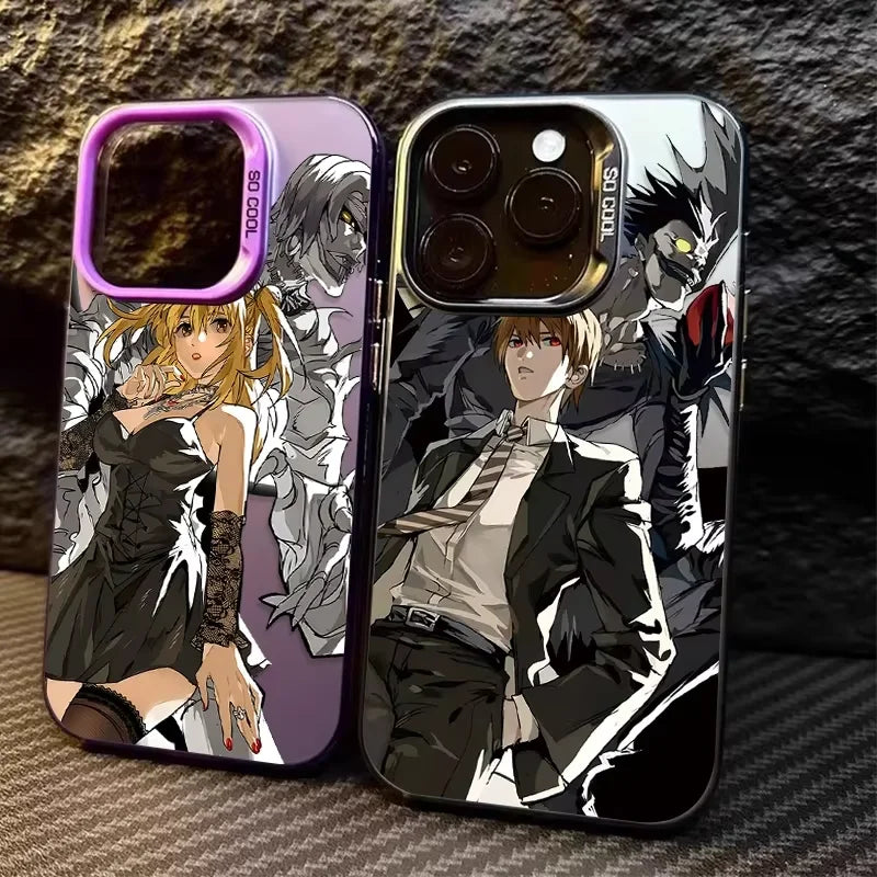 Anime Death Note Phone Case For IPhone 17 Air 16 e 15 14 13 12 11 Pro Max Plus Min SE 2020 2022 Misa Yagami Light