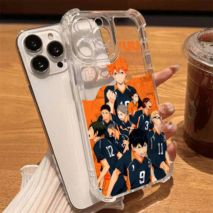 Haikyuu Oya Volleyball Phone Case for iPhone 16 15 14 Plus 13 12 Mini 11 iPhone16 Pro Max X Xs XR 7 8 Soft Thin Clear Cover
