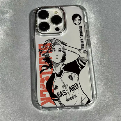 Anime BLUE LOCK Phone Case For iPhone 17 16e 16 15 14 13 12 11 mini Pro Max X XR XSMAX 8 7 Air Plus Transparent Soft Cover
