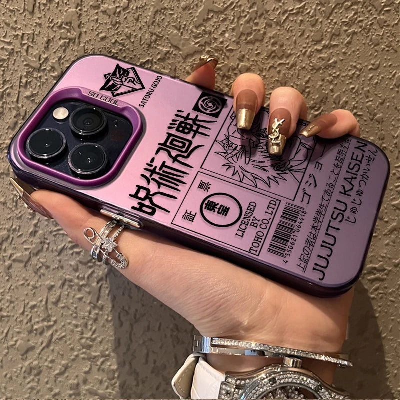 Jujutsu Kaisen Gojo Satoru Manga Line Phone Case for iPhone 12 17 Air Pro Max 16 15 11 14 13 Pro Max XS X XR Plus 8 7 SE 2020