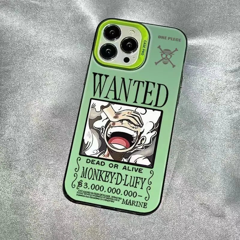 ONE PIECE LUFFY Model Wanted Phone Case For IPhone 16 15 14 13 12 11 Pro Max Japan Cartoon Matte Shockproof Back Cover